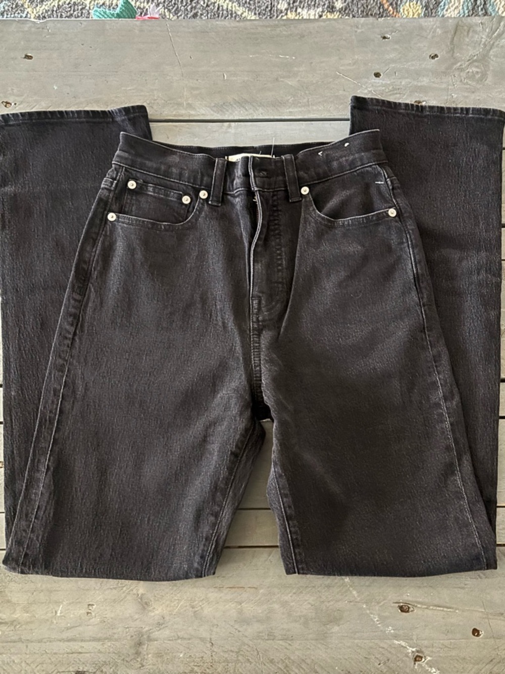 Madewell Black 90’s Straight-Leg Jeans New W/O Tags Accepting